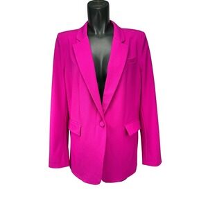 AUTRES FILLES Single Button Bubble Gum Pink Blazer Jacket L